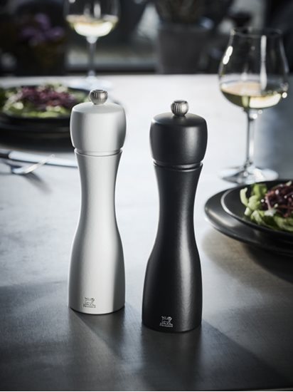 Set of 2 salt and pepper grinders, "Tahiti Duo", 20 cm, Black and White - Peugeot