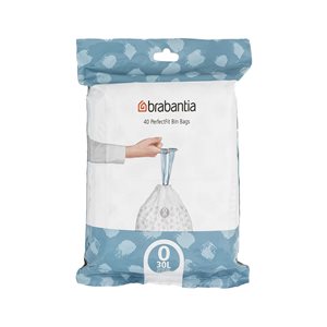 Trash bags code O, 30 L, 40 pcs - Brabantia