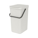 Cubo De Basura Sort&Go, PláStico, 16 L, Light Grey - Brabantia-image