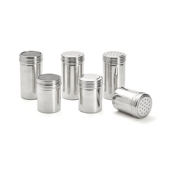 Container for sprinkling spices, with sieve, stainless steel, 7 × 10 cm - de Buyer
