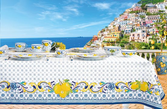 Правоъгълна покривка, 250 х 145 см, "Positano" - Nuova R2S 