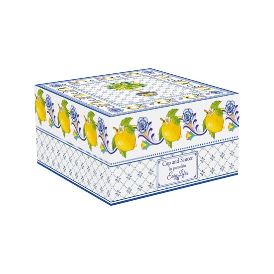 Filiżanka do herbaty ze spodkiem, porcelana, 240 ml, Positano - Nuova R2S