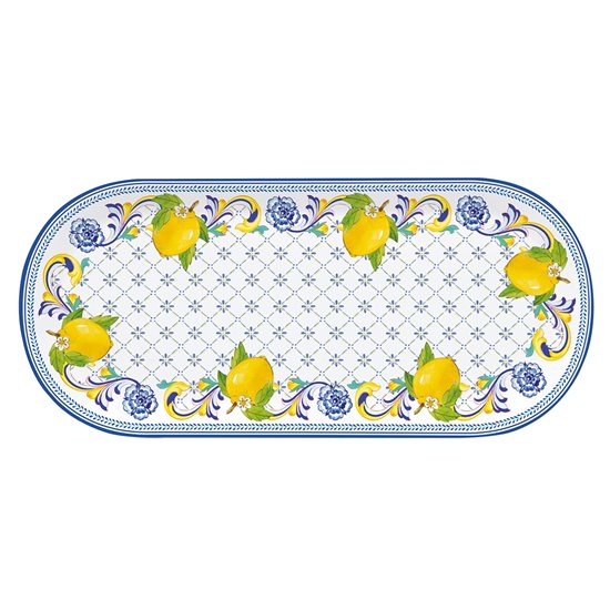 Plateau rectangulaire, porcelaine, 33,5 x 15 cm, "Positano" - Nuova R2S