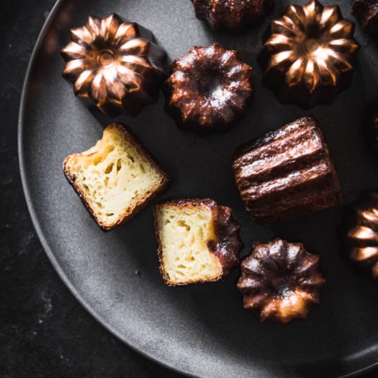 Bakform för cannelé, koppar, 4,5 cm - de Buyer