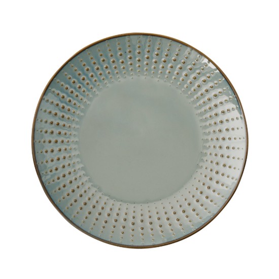 Flat plate, porcelain, 26cm, "Drops Celadon" - Easy Life