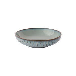 Soup plate, porcelain, 20cm, "Drops Celadon" - Nuova R2S