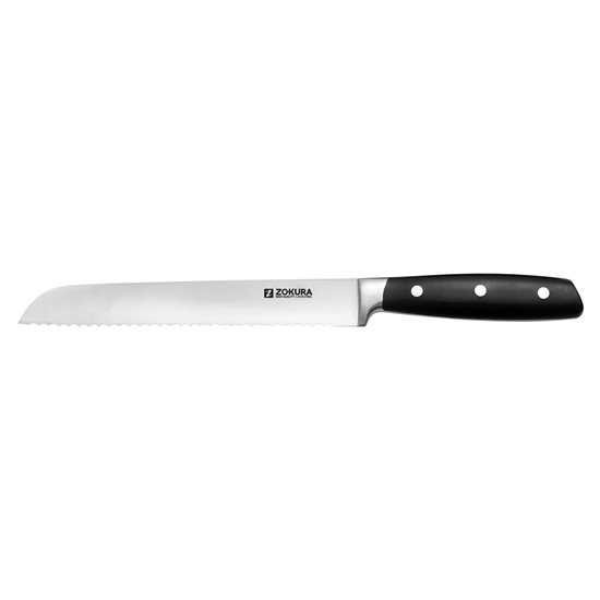 6-delt knivsæt, rustfrit stål, med indbygget knivsliber - Zokura