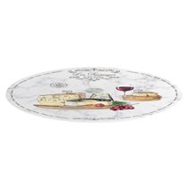 Lazy Susan, "Les Fromages", glass, 32 cm  - Nuova R2S