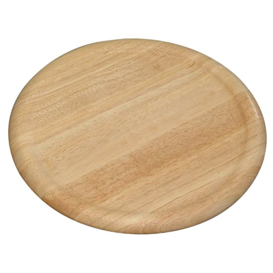Fad til servering af pizza, 32 cm, gummitræ - Kesper
