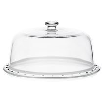 Cake stand with dome-shaped lid, 31 cm, glass - Borgonovo