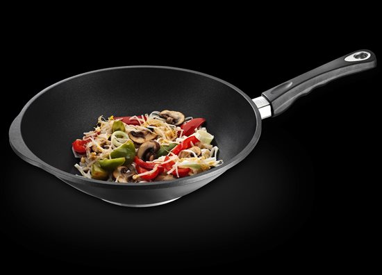 Wok serpenyő, alumínium, 32 cm, indukciós - AMT Gastroguss