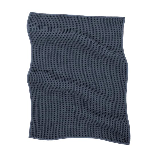 Sett med 2 kjøkkenhåndklær, mikrofiber, 40x60 cm, "Essential", steinblå - Tiseco
