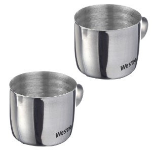 2-piece milk jug set, stainless steel, 30 ml, "Brasilia" - Westmark
