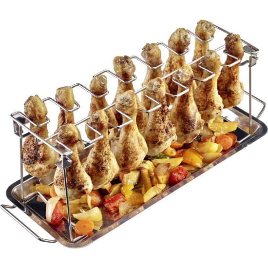 Chicken drumstick holder, stainless steel, 12x32cm - Westmark