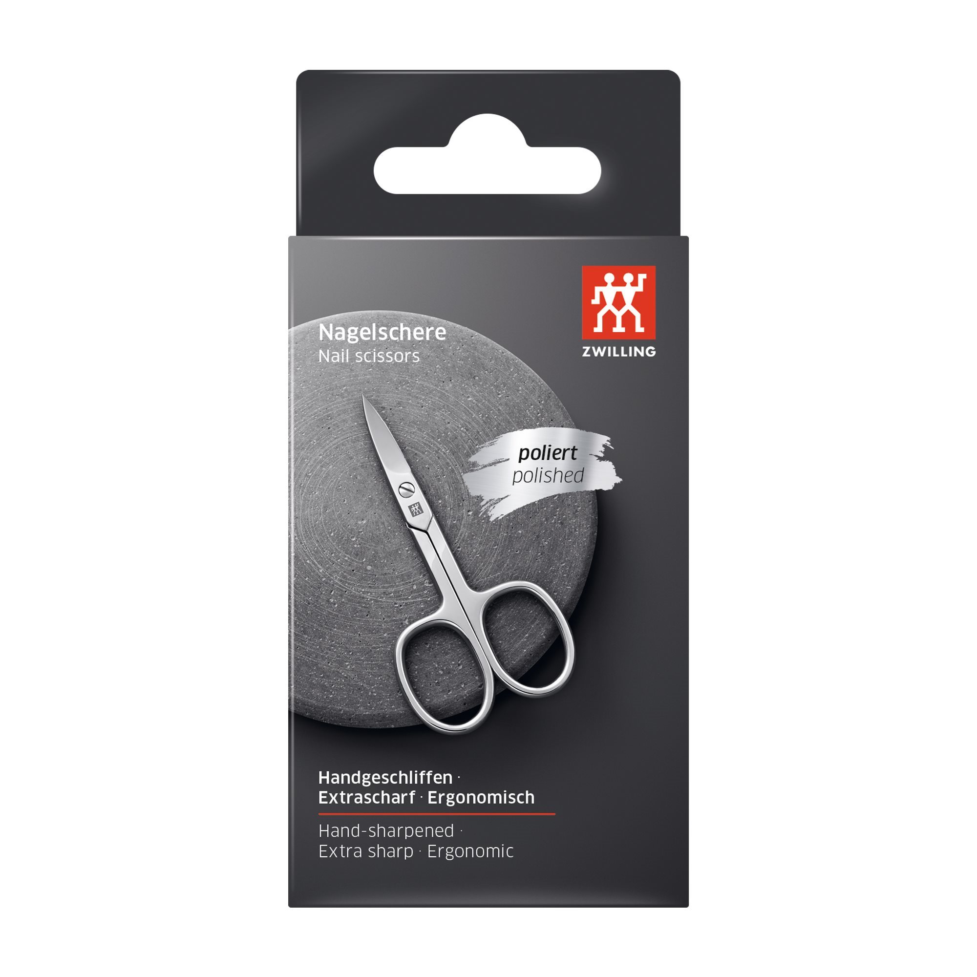  ZWILLING nail scissors premium scissors for hands and feet,  stainless steel, polished, 90 mm : Beauty & Personal Care