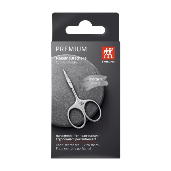 Siosúr cuticle cruach dhosmálta satin, 90 mm - Zwilling TWINOX