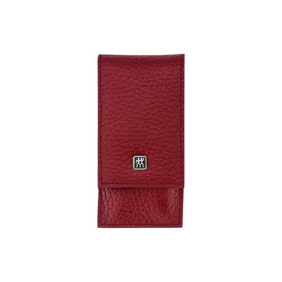 3-dijelni set za manikuru, kožna torbica sa spajalicama, crvena - Zwilling Classic Inox