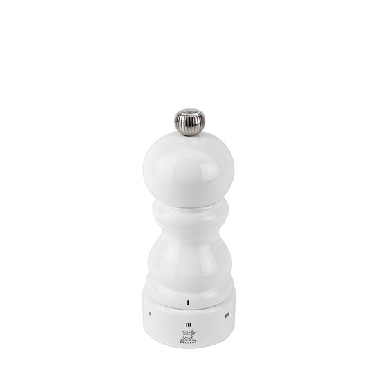 Salt grinder, 12 cm, "Paris u'Select", White Lacquered - Peugeot