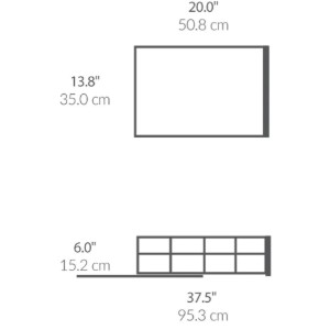 Uttrekkbar organisering for skap, 50,8 x 35 cm - simplehuman