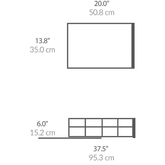 Bīdāms organizators skapim, 35 cm - "simplehuman"