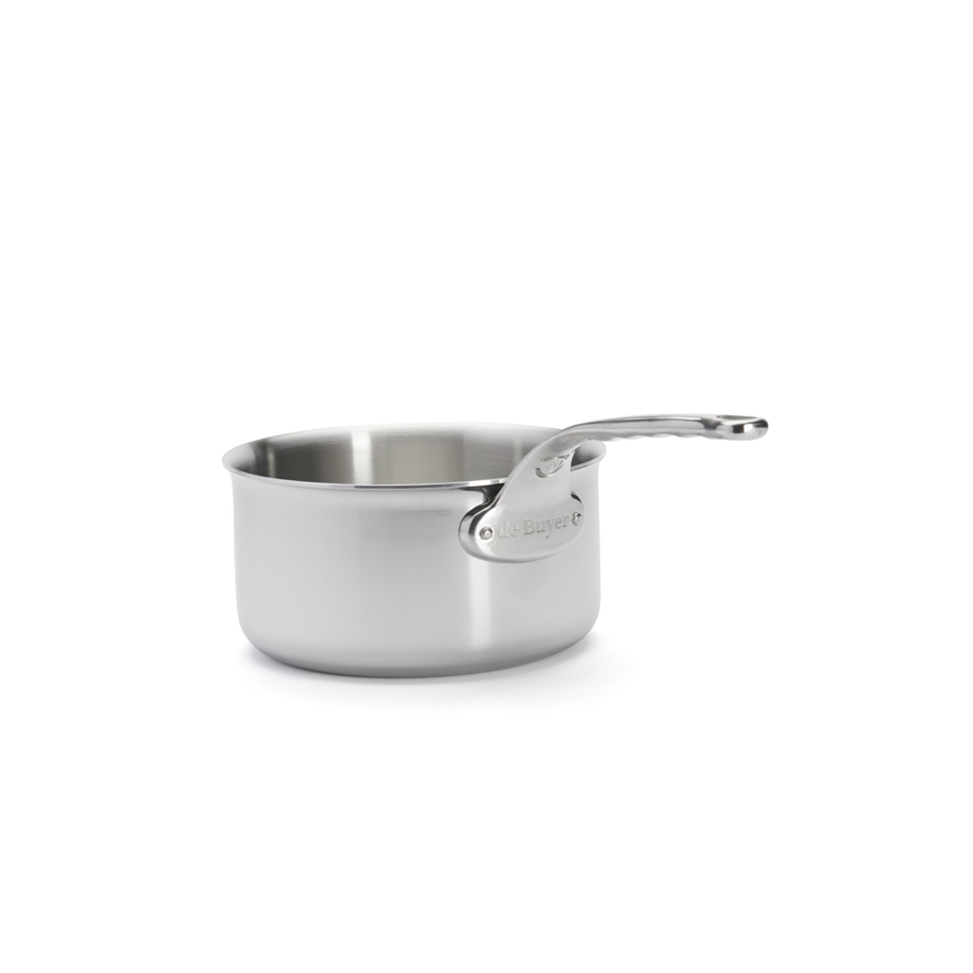Mauviel M'COOK B 5-Ply Polished Stainless Steel Sauce Pan With Lid