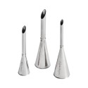 Set mit 3 Fülldüsen, Edelstahl, 4-6-8 mm - de Buyer