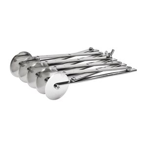 Expandable dough cutter roller, stainless steel, 22.5x51x5.5 cm - de Buyer