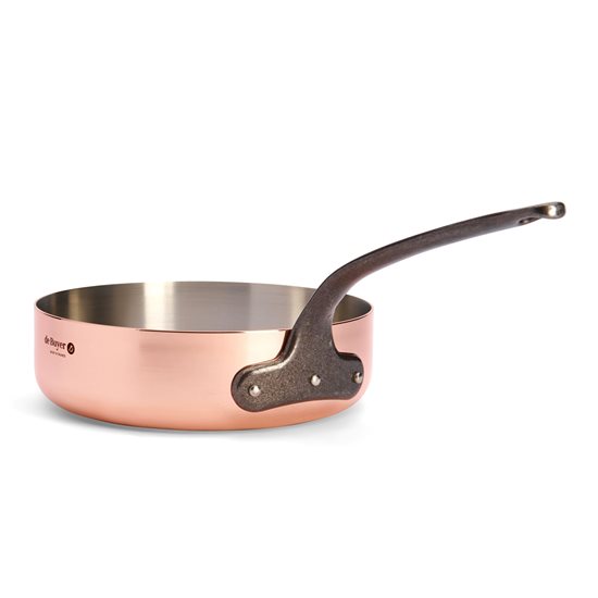 Sauté panna, vara-nerūsējošais tērauds, 24 cm/3,1L, "Inocuivre First Classe" - de Buyer