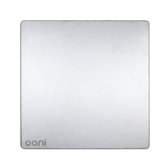 Plaque de cuisson à pizza, acier inoxydable, 34,2 x 34,2 cm, Steel 13 - Ooni