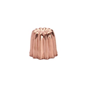 Forma de copt canneles, cupru, 3,7x3,3cm - de Buyer