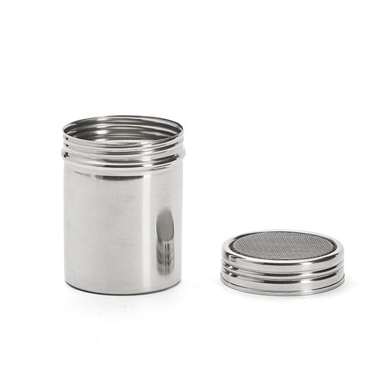 Container for sprinkling spices, with sieve, stainless steel, 7 × 10 cm - de Buyer