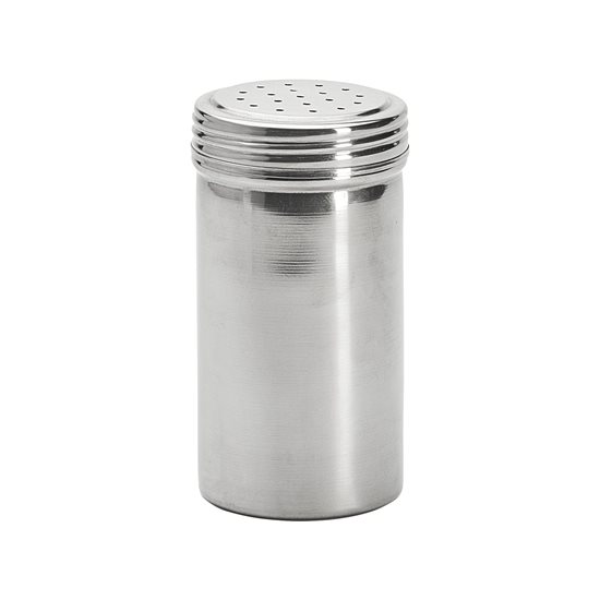 Recipiente para polvilhar temperos, com peneira, aço inox, 7 × 13 cm/2,5 mm - de Buyer