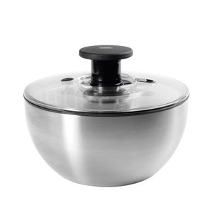 Salad spinner, stainless steel, 26cm/5L - OXO
