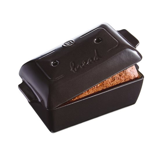 Bread baking dish 28 x 15 x 12 cm/1.8 l, Charcoal - Emile Henry