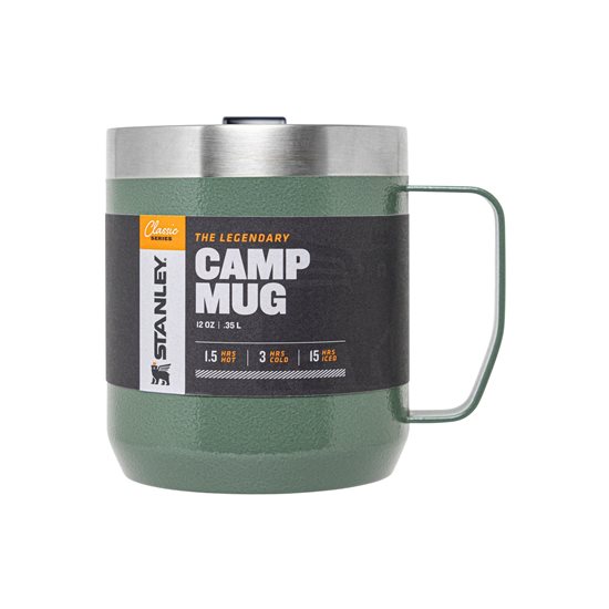 Campingkrus, rustfritt stål, 350ml, "Classic Legendary", Hammertone Green - Stanley