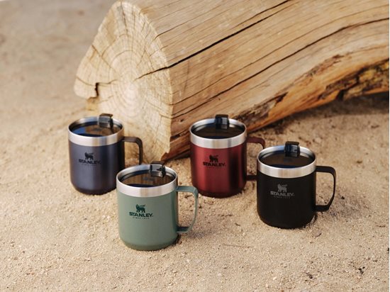Camping mug, stainless steel, 350ml, "Classic Legendary", Hammertone Ice - Stanley