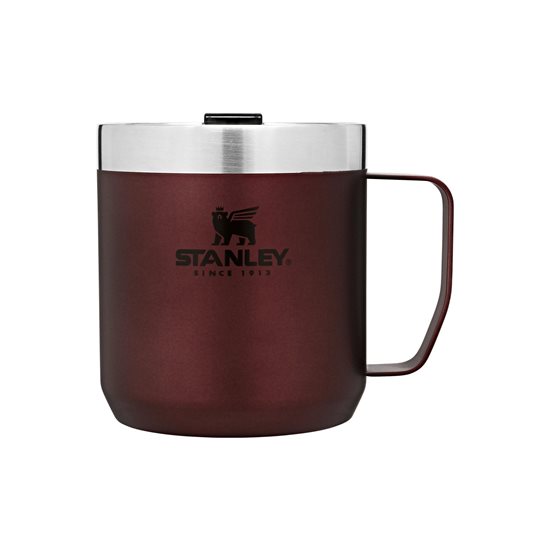 Mug għall-ikkampjar, azzar li ma jissaddadx, 350ml, "Classic Legendary", Wine - Stanley