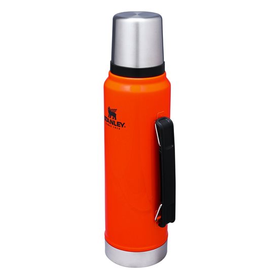 Stainless steel thermal insulating bottle, 1L, "Classic Legendary", Blaze Orange - Stanley