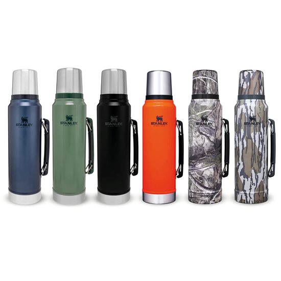 Stainless steel thermal insulating bottle, 1L, "Classic Legendary", Blaze Orange - Stanley
