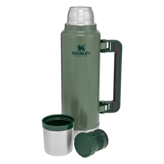 Paslanmaz çelik ısı yalıtımlı şişe, 1,4 L, "Classic Legendary", Hammertone Green - Stanley