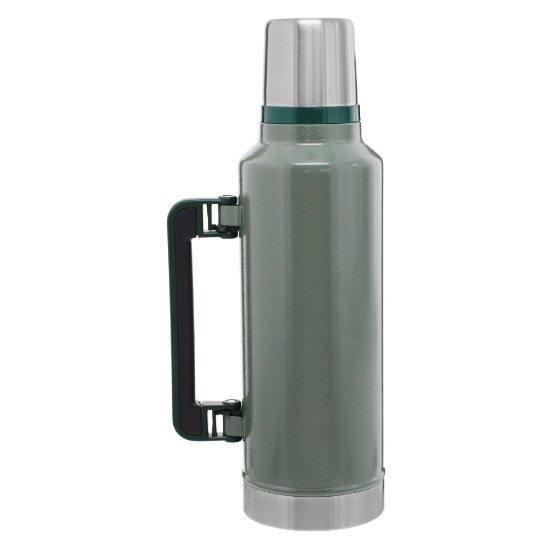 Termisk isoleringsflaske, rustfrit stål, 1,9L, "Classic Legendary", Hammertone Green - Stanley