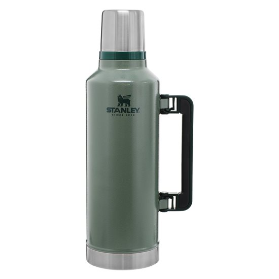 Bottiglia termoisolante in acciaio inox, 2.3L, "Classic Legendary", Hammertone Green - Stanley