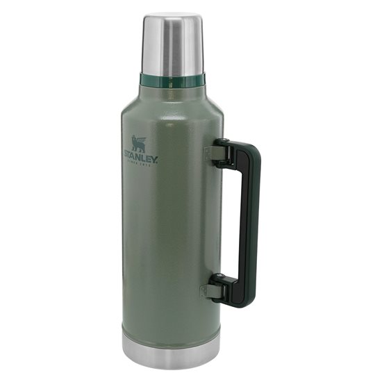 Термоизолирующая бутылка из нержавеющей стали, 2,3 л, "Classic Legendary", Hammertone Green - Stanley