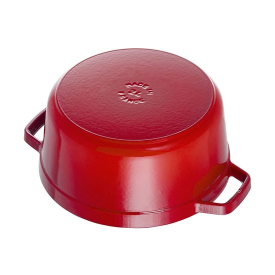 Cast iron Cocotte cooking pot, 26cm/5.2L, Cherry - Staub