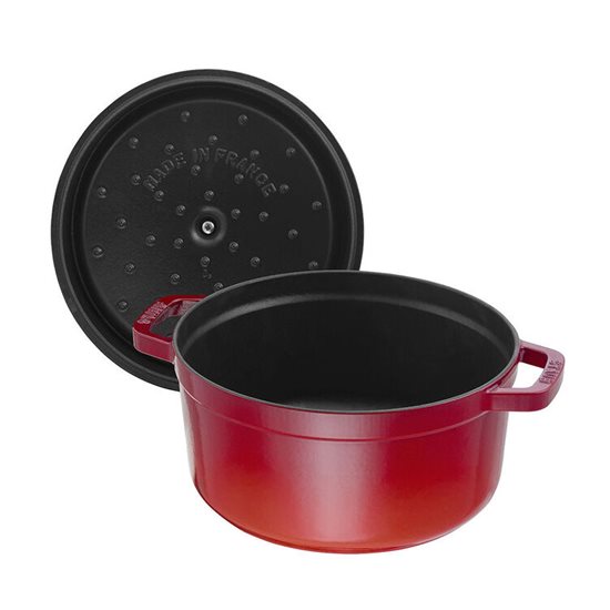 Borma tat-tisjir Cocotte tal-ħadid fondut, 26 cm/5.2L, Cherry - Staub