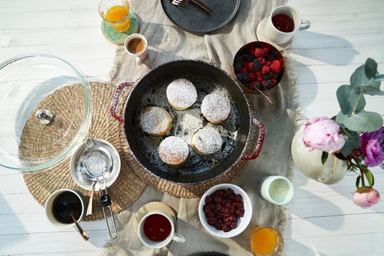 Braiser saute saucepan, cast iron, 26cm/3.3L, Cherry - Staub