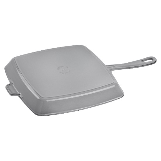 Square grill pan, cast iron, 30 cm "Graphite Grey" - Staub