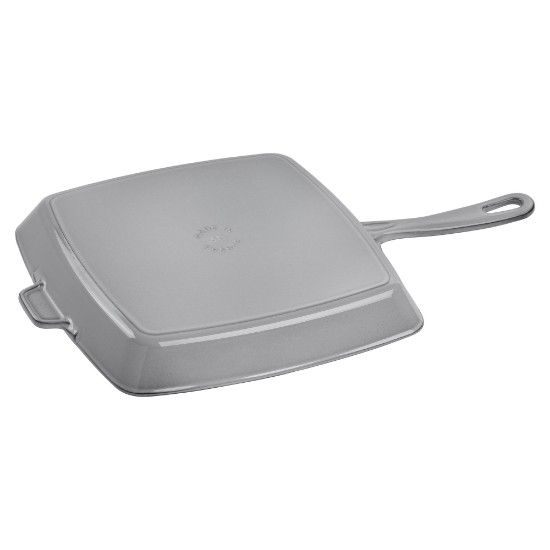 Pan grill kwadru, ħadid fondut, 30 ċm, Graphite Grey - Staub