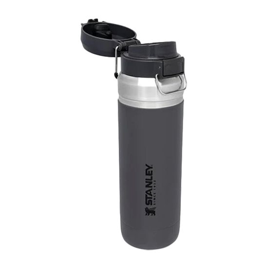 Water bottle, stainless steel, 1.06L, "Go Quick", Charcoal - Stanley