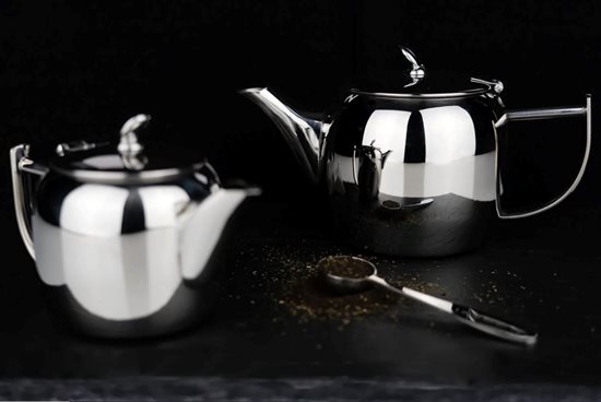 "Chatsworth" lidded teapot, stainless steel, 600 ml - Grunwerg